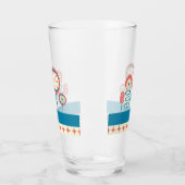 ミッドセンチュリーモダン春ガーデン2 タンブラーグラス (左)