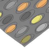 ミッドセンチュリーモダン楕円スクライブズ石板グレー ショートテーブルランナー (コーナー)