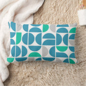 ミッドセンチュリーモダン水中競技タイル ランバークッション (ブランケット)