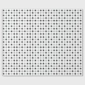 ミッドセンチュリーモダン白黒幾何学模様 ラッピングペーパー (フラット)