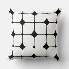 ミッドセンチュリーモダン白黒幾何学 クッション