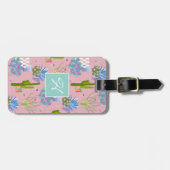 ミッドセンチュリーモダン砂漠の風景l任意の色 ラゲッジタグ (正面横)