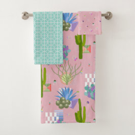 ミッドセンチュリーモダン砂漠 バスタオルセット