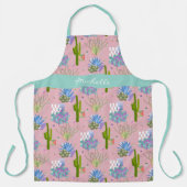 ミッドセンチュリーモダン砂漠L任意の色 エプロン (正面)