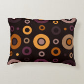 ミッドセンチュリーモダン秋幾何学 アクセントクッション (裏面)