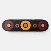 ミッドセンチュリーモダン秋幾何学 スケートボード (横)