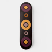 ミッドセンチュリーモダン秋幾何学 スケートボード (正面)