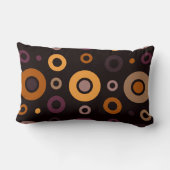 ミッドセンチュリーモダン秋幾何学 ランバークッション (裏面)