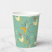 ミッドセンチュリーモダン紙カップ – 1950年代の原子パーティー 紙コップ (右)
