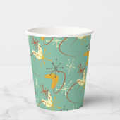 ミッドセンチュリーモダン紙カップ – 1950年代の原子パーティー 紙コップ (正面)