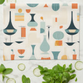 ミッドセンチュリーモダン花瓶形 キッチンタオル (折り畳み)