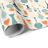 ミッドセンチュリーモダン花瓶形 ラッピングペーパー (ロールコーナー)