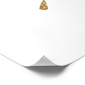 ミッドセンチュリーモダン金ゴールドスターバストアート ポスター (角)