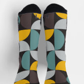 ミッドセンチュリーモダン金ゴールドムーンホライズン ソックス (上部)