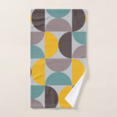 ミッドセンチュリーモダン金ゴールドムーンホライズン バスタオルセット (ハンドタオル)