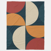 ミッドセンチュリーモダン銅ホタル フリースブランケット (正面)