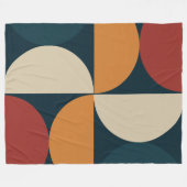 ミッドセンチュリーモダン銅ホタル フリースブランケット (正面(横))