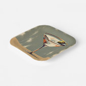 ミッドセンチュリーモダン1オリーブ・マルティ絵を描ニ ペーパープレート (傾斜あり)