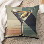 ミッドセンチュリーモダン2オリーブ・マルティーニ・カクテルアワー クッション (ブランケット)