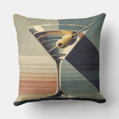 ミッドセンチュリーモダン2オリーブ・マルティーニ・カクテルアワー クッション (裏面)