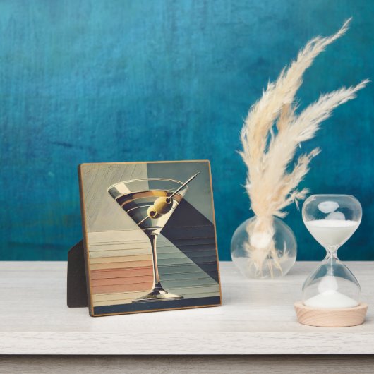 ミッドセンチュリーモダン2オリーブ・マルティーニ・カクテルアワー フォトプラーク (インサイチュ)