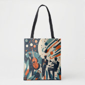 ミッドセンチュリーモダン・ジャズエイジ・トリオ トートバッグ (正面)