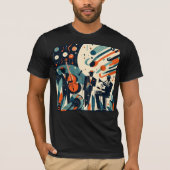 ミッドセンチュリーモダン ジャズエイジ トリオ Tシャツ (正面)