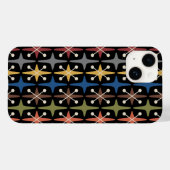 ミッドセンチュリーモダン・スターバースト柄 Case-Mate iPhoneケース (裏面 (横))