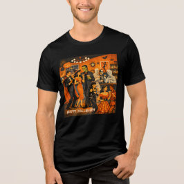 ミッドセンチュリーモダン ハロウィン マティーニパーティー トライブレンドＴシャツ