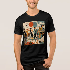 ミッドセンチュリーモダン ヒップ マティーニ ダンスパーティ トライブレンドTシャツ