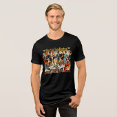 ミッドセンチュリーモダン マティーニ インテリ トライブレンドTシャツ (正面全面)