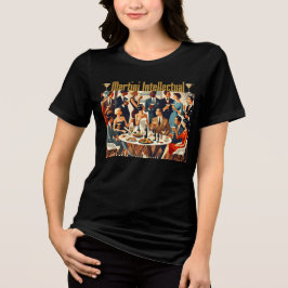 ミッドセンチュリーモダン マティーニ インテレクチュアルズ トライブレンドTシャツ