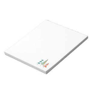 ミッドセンチュリーモダン レインボーツリー ブラッシュ ティール シンプル ノートパッド