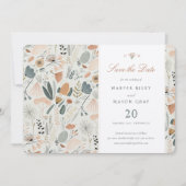 ミッドセンチュリーモダン　結婚式のご案内 招待状 (正面)