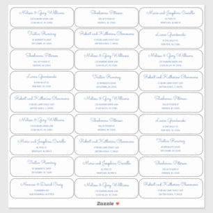 ミッドセンチュリーモダンMCMゲスト住所 シール