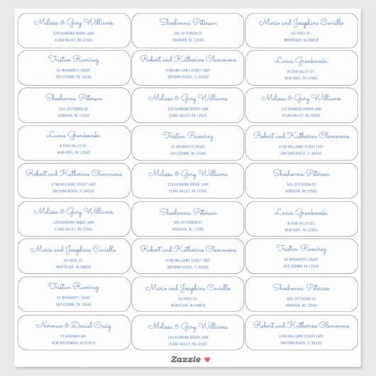 ミッドセンチュリーモダンMCMゲスト住所 シール (シート)