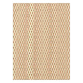 ミッドセンチュリーリボンプリント – カメルタンとクリーム テーブルクロス (正面)