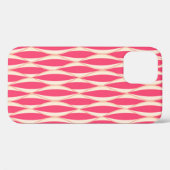 ミッドセンチュリーリボンプリント – サンゴの影 Case-Mate iPhoneケース (裏面 (横))