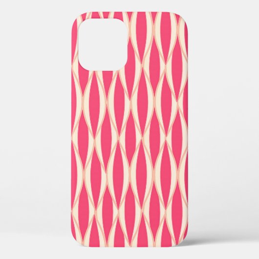 ミッドセンチュリーリボンプリント – サンゴの影 Case-Mate iPhoneケース (裏面)