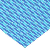 ミッドセンチュリーリボンプリント、ブルーシェード ショートテーブルランナー (コーナー)