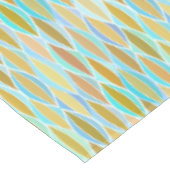 ミッドセンチュリーリボンプリント – ブルースとニュートラル テーブルクロス (アングル)