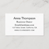 ミッドセンチュリーレトロスターバストオンギーカスタム 名刺 (裏面)