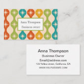 ミッドセンチュリーレトロスターバストオンギーカスタム 名刺 (正面/裏面)