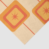 ミッドセンチュリーレトロスターバストオン抽象芸術正方形 薄葉紙 (詳細)