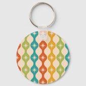 ミッドセンチュリーレトロスターバストオンogee pattern キーホルダー (裏面)