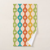 ミッドセンチュリーレトロスターバストオンogee pattern バスタオルセット (ハンドタオル)