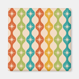 ミッドセンチュリーレトロスターバストオンogee pattern マグネット