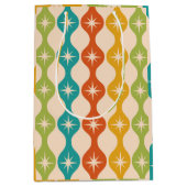 ミッドセンチュリーレトロスターバストオンogee pattern ミディアムペーパーバッグ (正面)