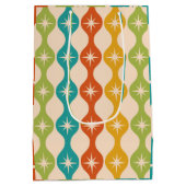 ミッドセンチュリーレトロスターバストオンogee pattern ミディアムペーパーバッグ (裏面)