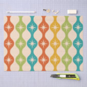 ミッドセンチュリーレトロスターバストオンogee pattern 薄葉紙 (クラフト)